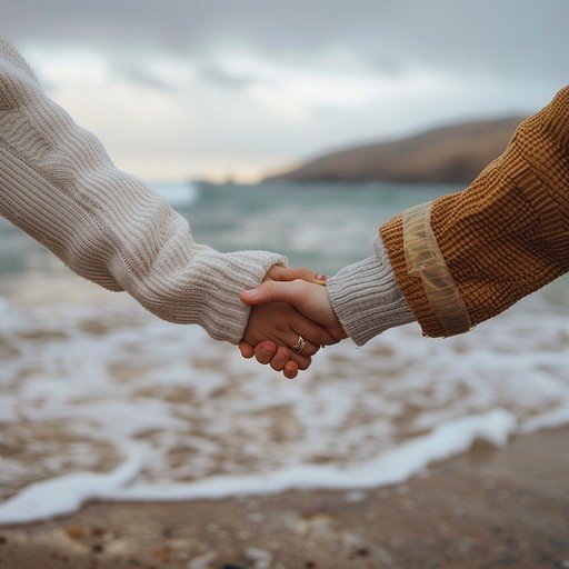 Holding hands together stockcake